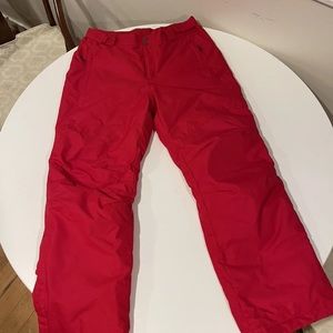Red Columbia Snowboarding Pants Size M